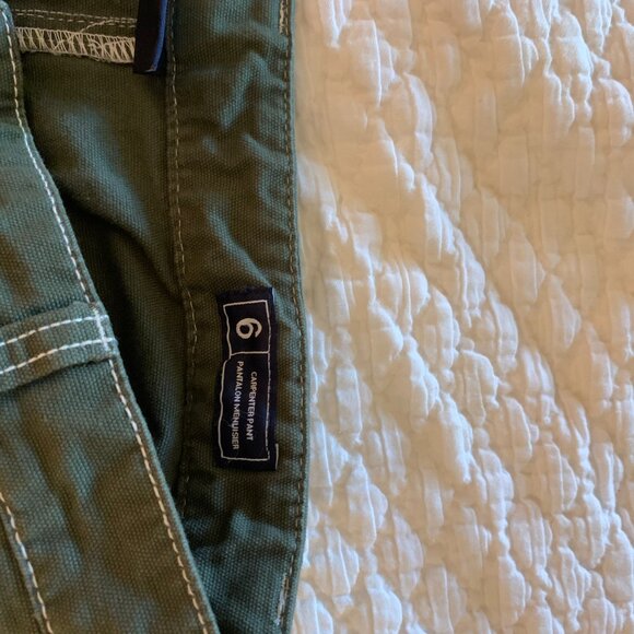 Olive Green Gap Carpenter Pants Size 6 - Picture 2 of 3